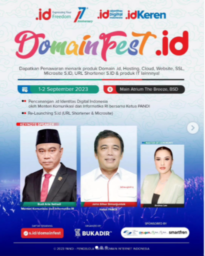 BUKADIR berkolaborasi dengan @pandi_id dalam acara DomainFest.id